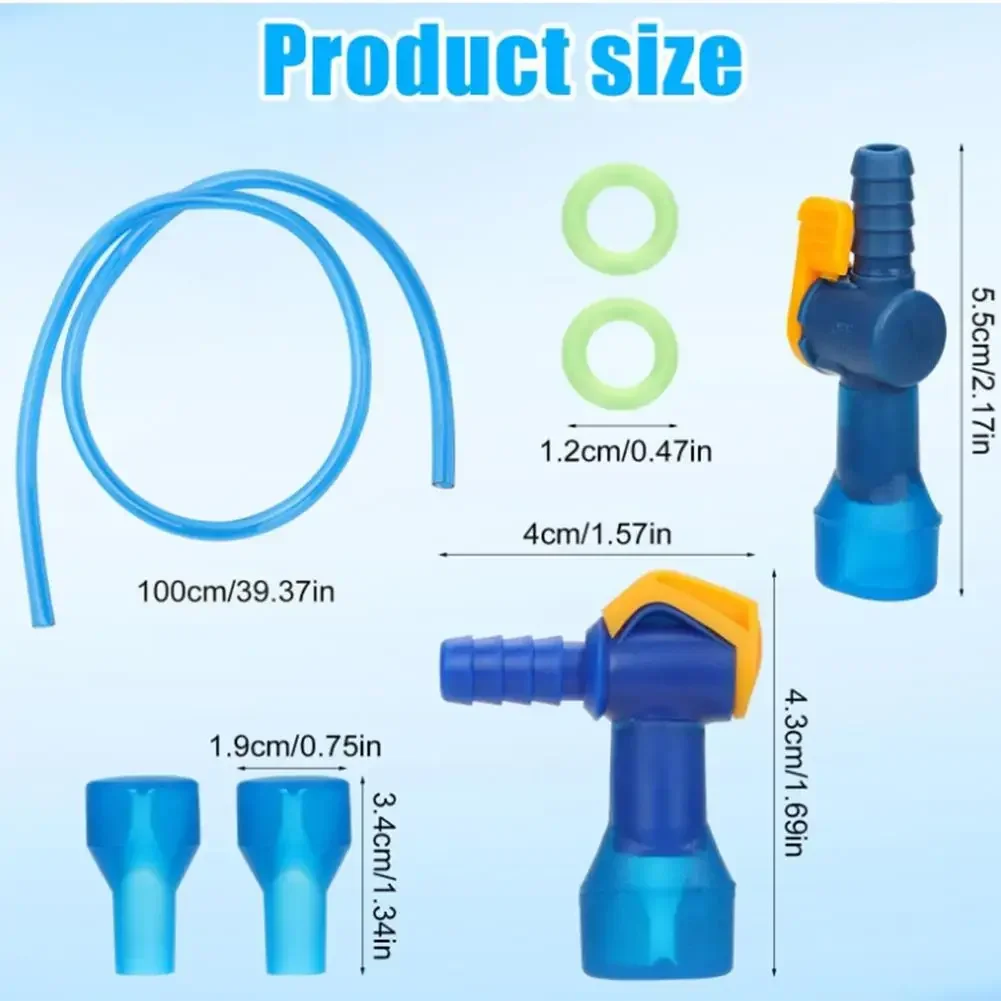 Zamiennik zaworu uderzeniowego do ustnika moczowego dla aktywnego stylu życia 1 Niebieski zestaw zamienny zaworu uderzeniowego do rurki wodnej Torba rowerowa