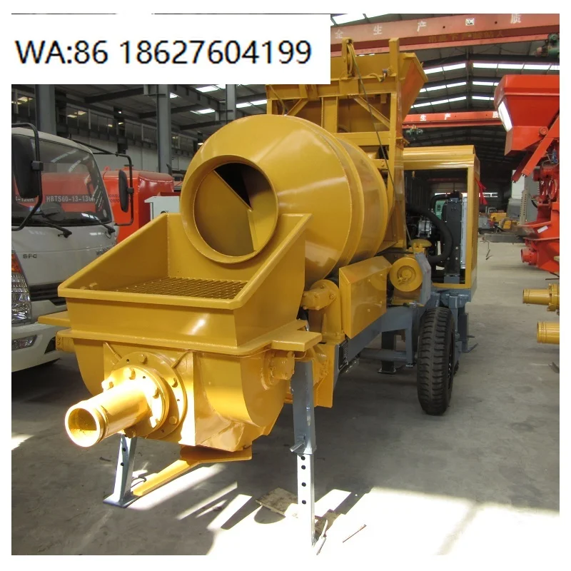 15m3/h Self Loading Concrete Mixer with Pump Mobile Mixing Equipment Medium Small Construction Machinery