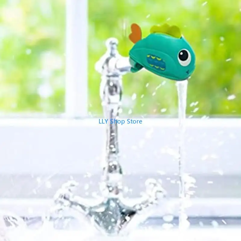 T8UD العملي غطاء صنبور حوض الاستحمام الكرتون الأسماك على شكل صنبور الماء الفم غطاء حماية الغوص المواد صنبور حامي