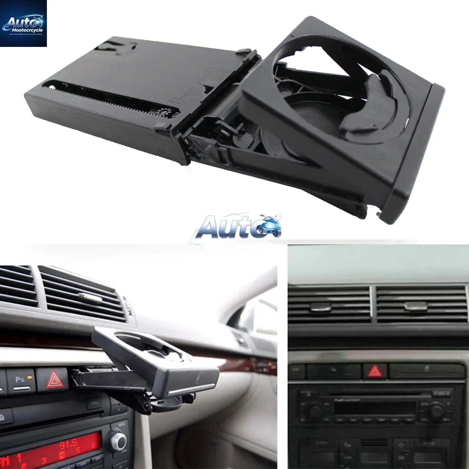 

Front Car Dash Cup Holder Folding Drink Bottle Mount 8E1 862 534 J for Audi A4/B6/B7 2002-2008