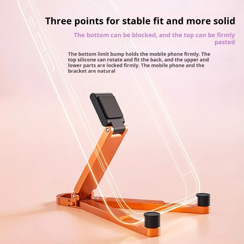 

Universal Aluminum Keychain Mobile Holder Foldable And Portable Featuring 180 Degree Movement For Secure remote Viewing F19E