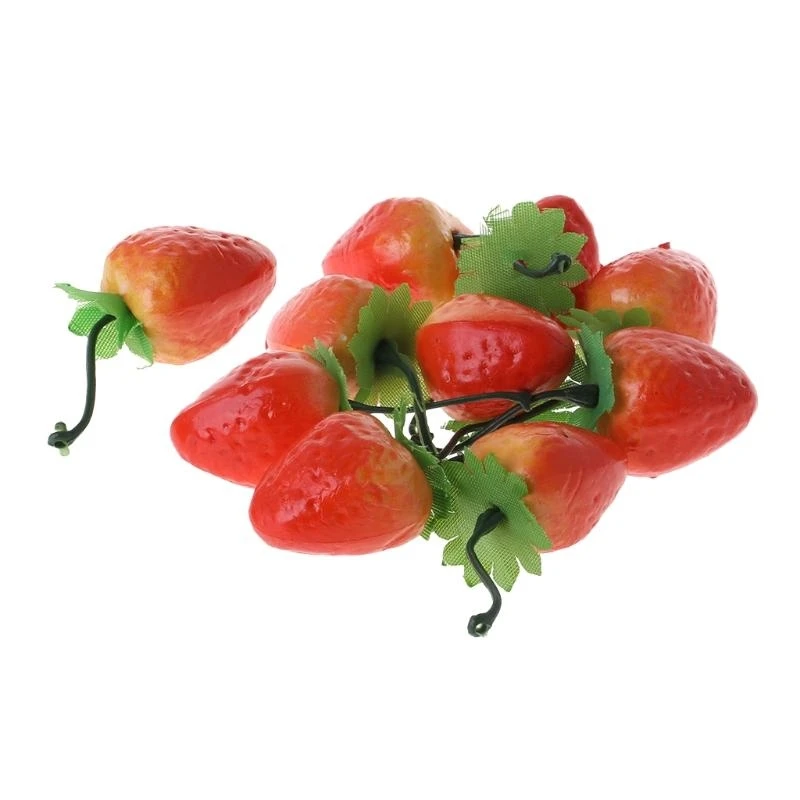20pcs Simulation Artificial Strawberry Fake Fruit Home Party Decor