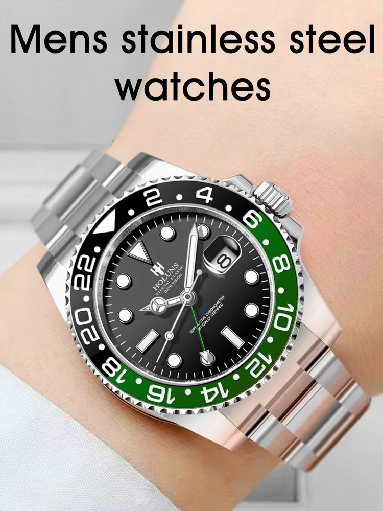 Fashion trend fully automatic mechanical watch man mechanical watch calendar mechanical watch waterproof watch