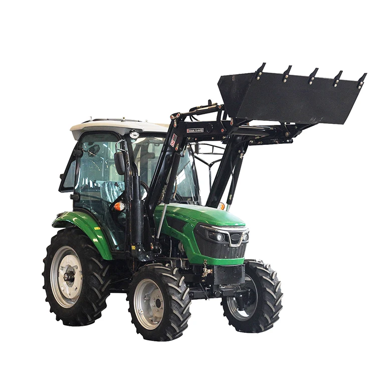 Factory Diesel Power Tractors Mini Farming Machine Agricultural 50 Hp 60 Hp 70 Hp Farm Tractor 4X4 Front loader