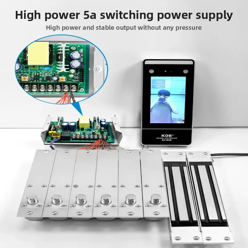 KOB Access Control Power Supply 12V UPS Access Control Transformer 5A/3A Power Controller Power Plug Lock Magnetic Lock