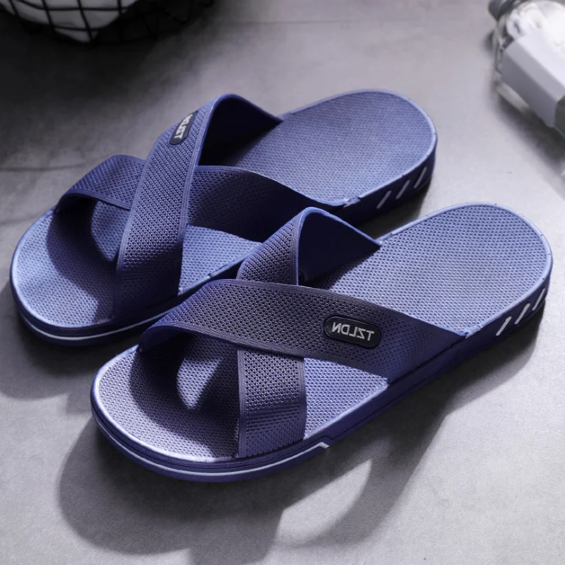Extra Large Men's Slippers Summer  Bathroom Anti-slip 48 Home Use 50 Outdoor Wear Extra Wide Size Comfortable Leather Slippers