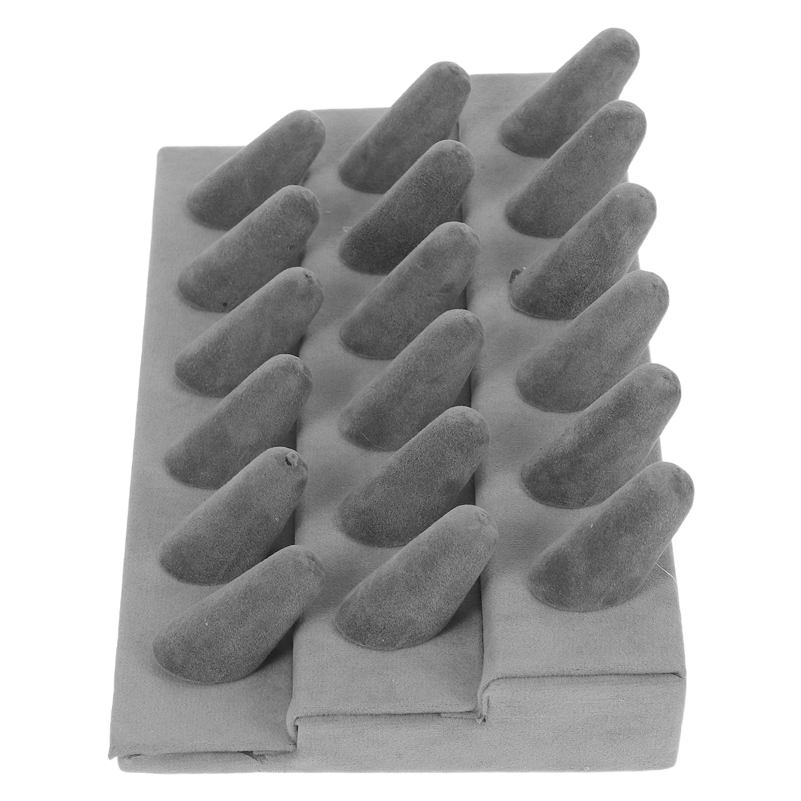 18 Ring Organizer 3 Tier Jewelry Storage Display Box Counter Showcase Home Retail Jewelry Box for Rings Jewellery Stand