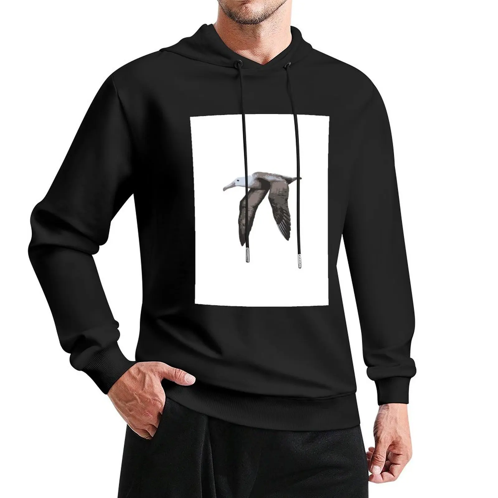  Albatross bird Illustriation, gift idea Pullover Hoodie men wear hoodies for men high quality