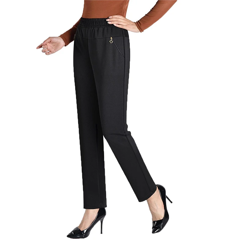 High Elastic Waist Straight Pants Big Size 6xl New Casual Strecth Mom Pantalones Women Sweatpants Korea Pencil Spodnie