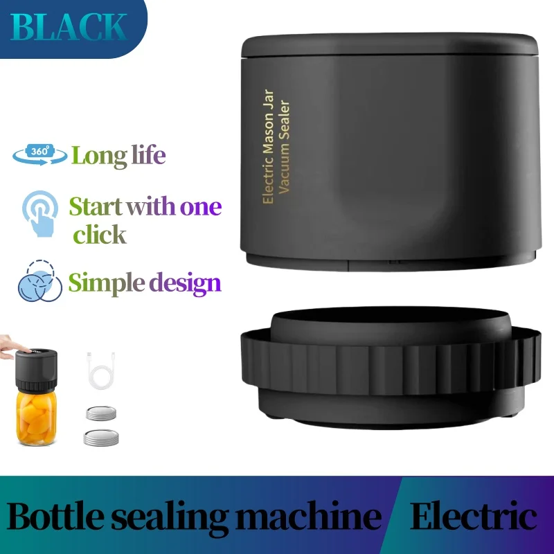 

Portable bottle sealing machine for household small food storage electric vacuum sealing machine sealing plastic sealing machine