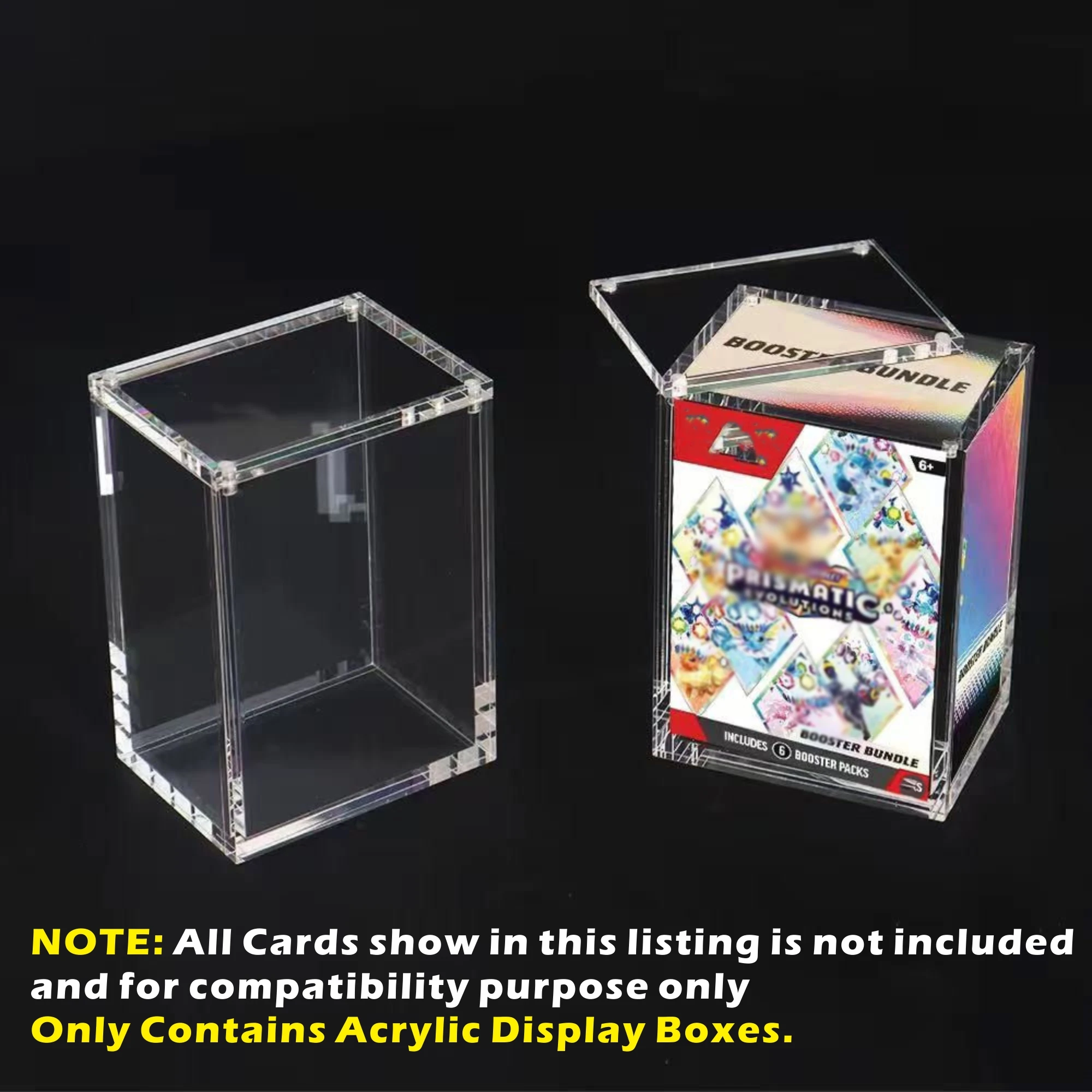 حافظة مغناطيسية من الأكريليك لحزمة معززة / بناء ومعركة مع غطاء مغناطيسي، مقاوم للرطوبة، تخزين وعرض قوي