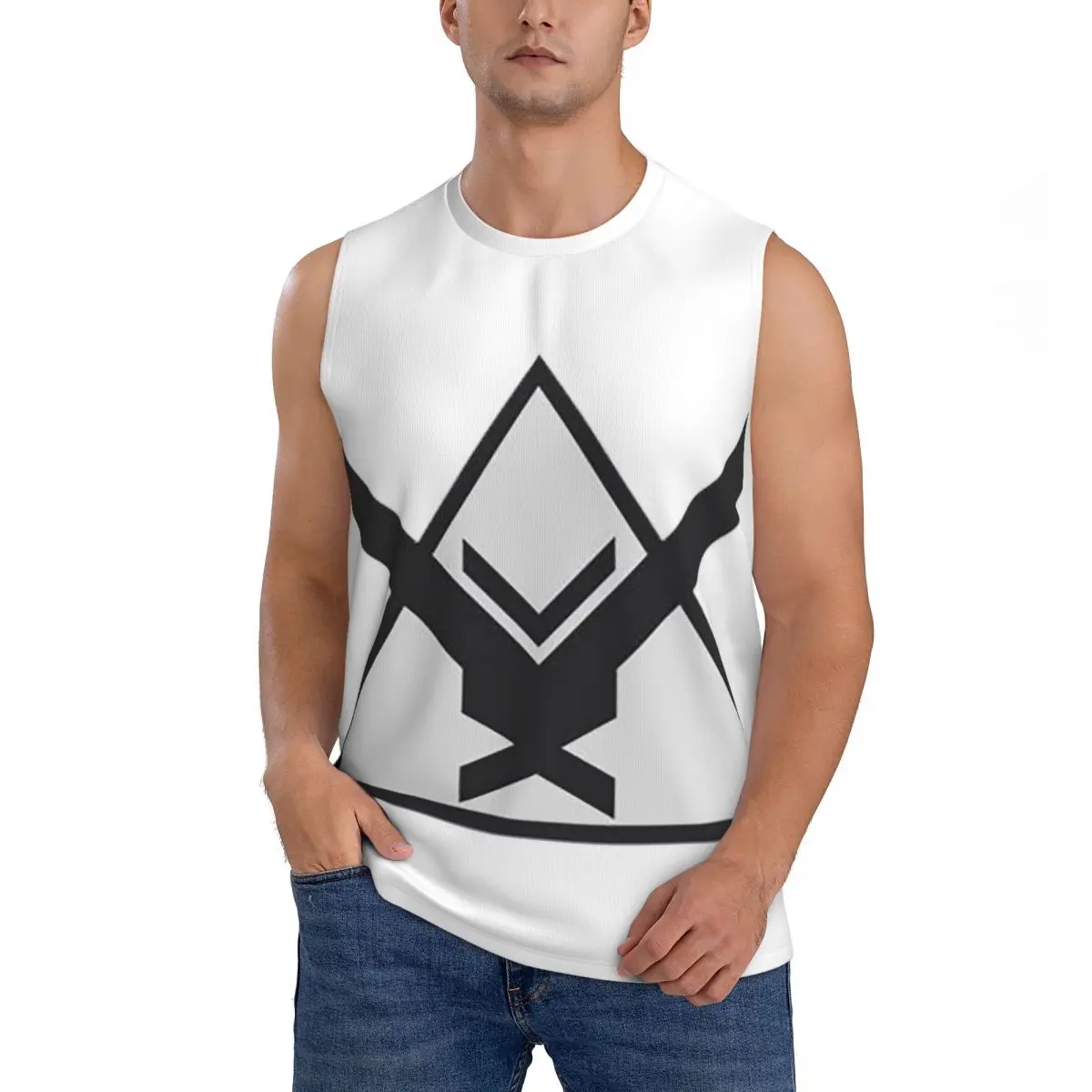 Halo Reach Men Sleeveless Tank Tops Quick Dry Breathable Gym Fitness Running Summer Casual Sport Vest