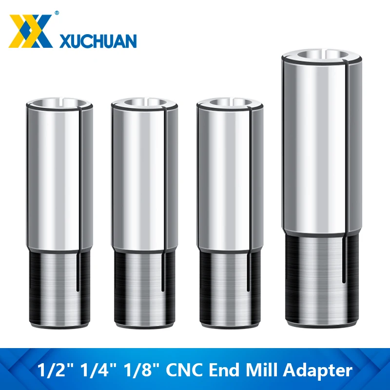 Router Bit Adapter Collet 1/2 1/4 1/8 3.175 6.35 12.7mm CNC Milling Cutter for Conversion Chuck Adapters Holder