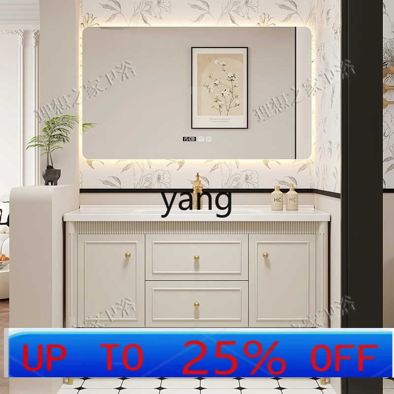 

lmm cream wind bathroom cabinet rock slab ceramic integrated basin combination toilet