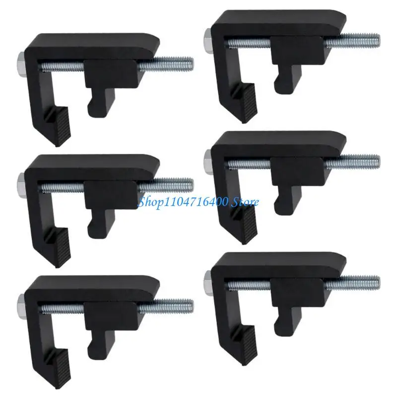 

y1gd 4/6/8pcs Clamp Utility Track System Mount Clamps Mounting Clamp for Campers Shell Truck Accessories Easy Installation