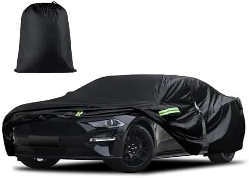 

Custom Car Cover for Mustang & Chevy Camaro 1994-2026 - Waterproof, All-Weather Protection with Door Zipper