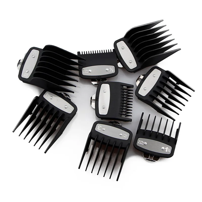 

8/10Pcs Limit Comb For Wahl Hair Cutting Machine Hair Clipper Guards Barber Shop Cutting Guide Combs Positioning Caliper Y0620