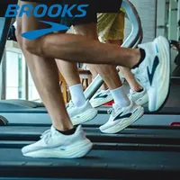 Brooks Glycerin Max Men's Casual Sports Shoes Breathable Upper Lightweight and Comfortable Travel Running Casual Shoes