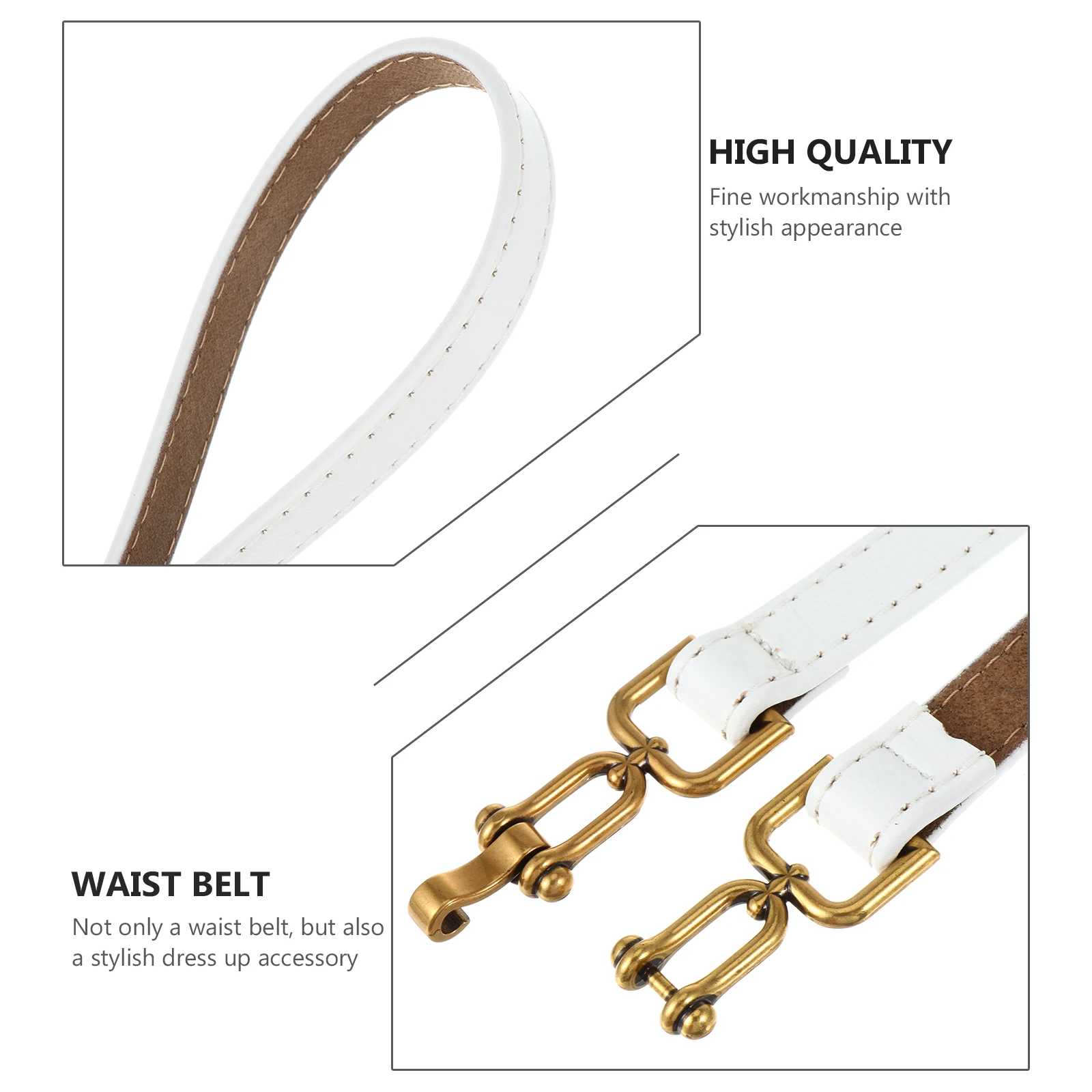 

Cattlehide Waist Belt Women Fashion Buckle Elastic Cummerbund B Belts for Jeans Dress Tights Trouser Nice Gift