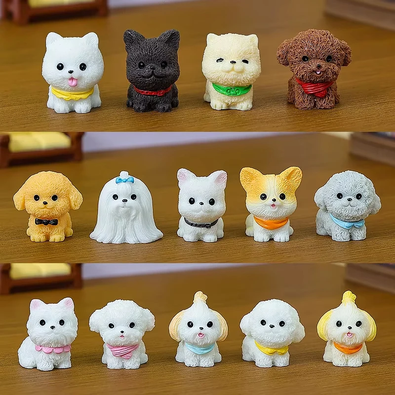 First Bonsai Garden - 12/14pcs Cute Simulation Dog Puppy Animal