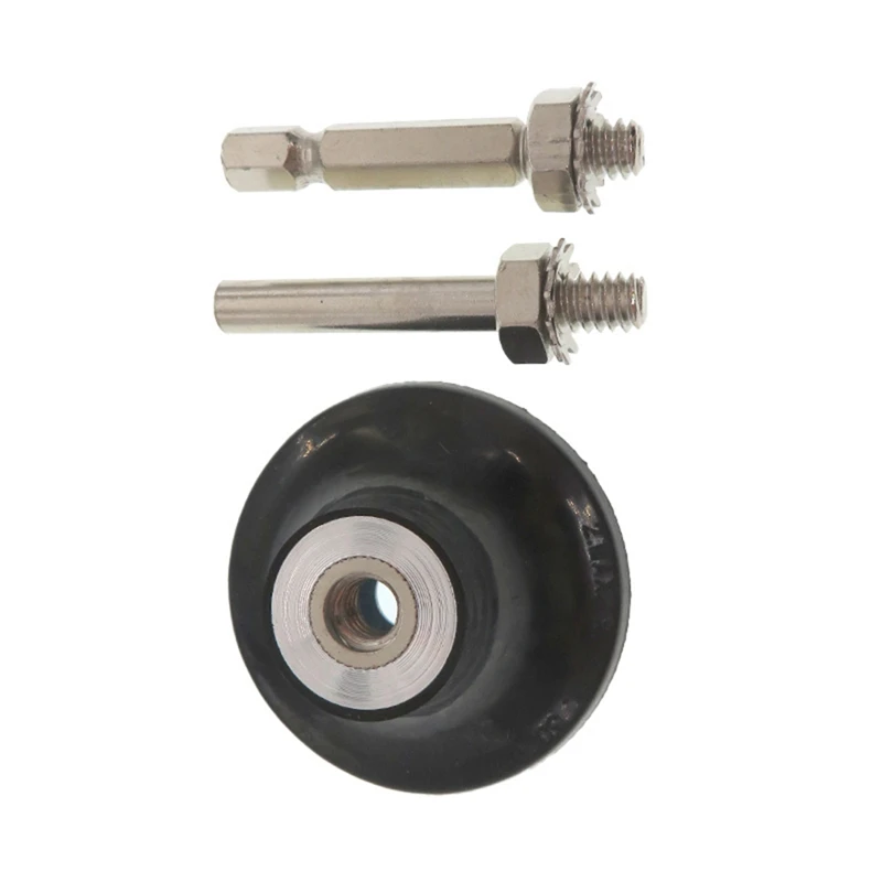 2 Inch Disc Pad Holder  With 1/4" Shank Round Hex For Drill Die Grinder Polishing Quick Change Sanding Discs