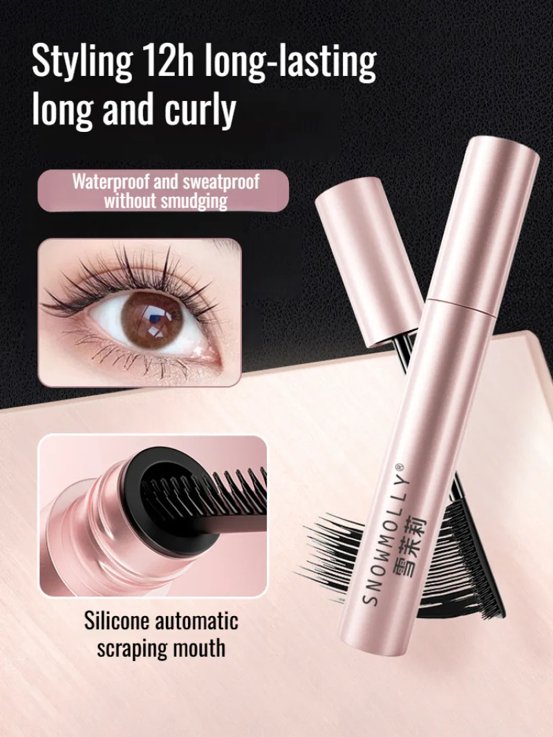 Black Volume Curl Mascara Defining Mascara Lengthening Waterproof  Mascara Waterproof Extra Volume Long -lasting Hyper-Curl