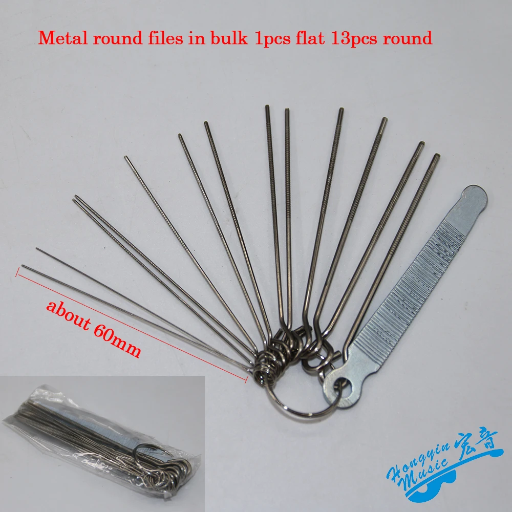 HUATOOL Guitar Nut Slotting File Saw Rods Set, Luthier Slot Filing Tool for Acoustic Electric Guitar Bass Repair Maintenance Acc