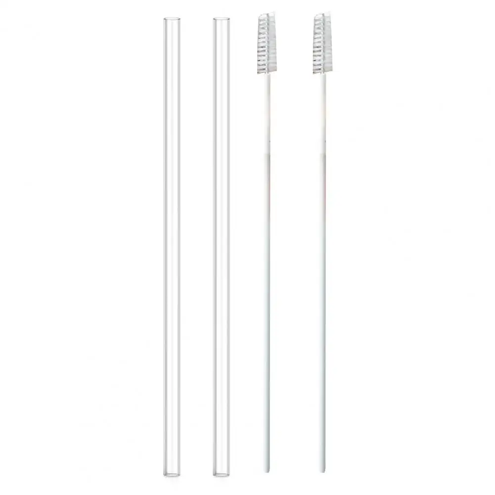2pcs/3pcs Replacement Straws with Cleaning Brush BPA Free Drinking Straws 15cm Travel Tumbler Straws Cup Accessories