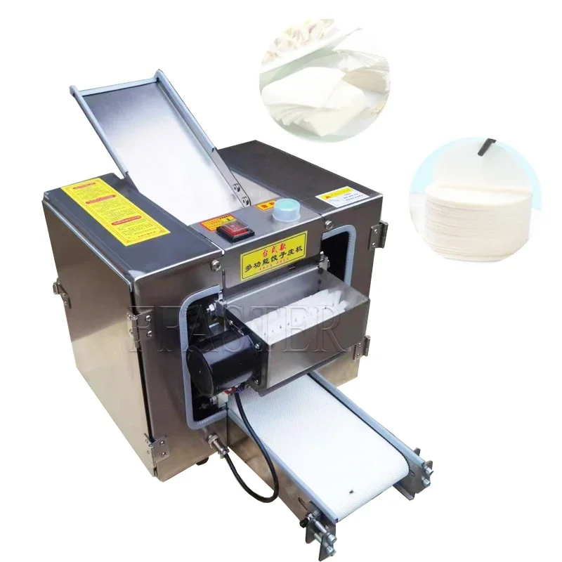 

New Stainless Steel Automatic Dough Sheeter Machine Electric Dumpling Skin Noodle Cutter Maker Machine