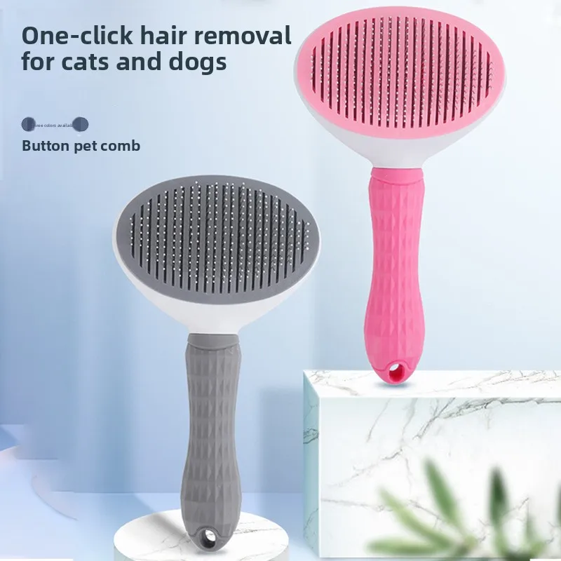 

New One-click Hair Removal Pet Comb Modeling Hair Removal Cat Comb Automatic Fading Beauty Dog Comb Hair Brush