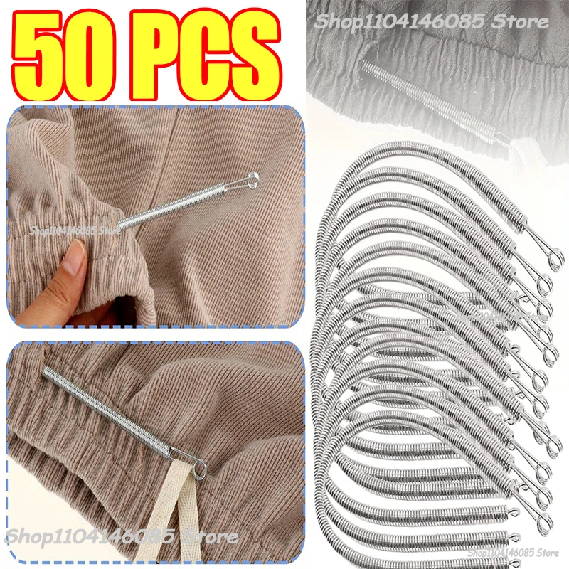 Rope Threading Tool Bendable Spring Drawstring Threader Clip Drawstring Thread Multi Functional DIY Sewing Accessories