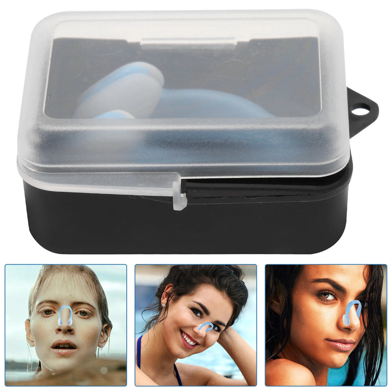 مشبك أنف مريح من السيليكون للسباحة ومضاد للتسرب المائي مثالي للسباحة وخفيف الوزن ومحمول للبالغين #3