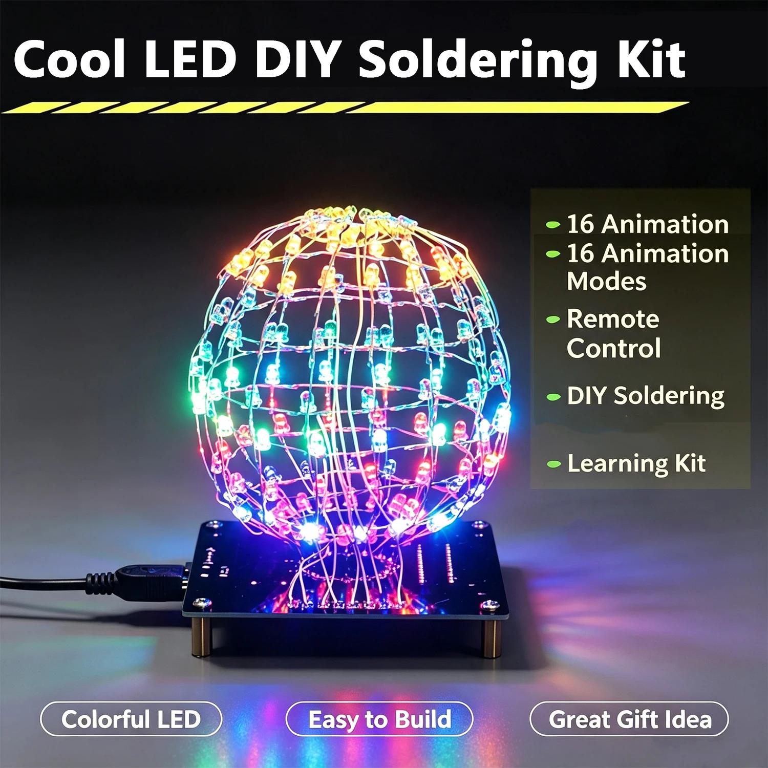 Diy Electronics Music - Light Vertical Ball Microcontroller DIY Kit