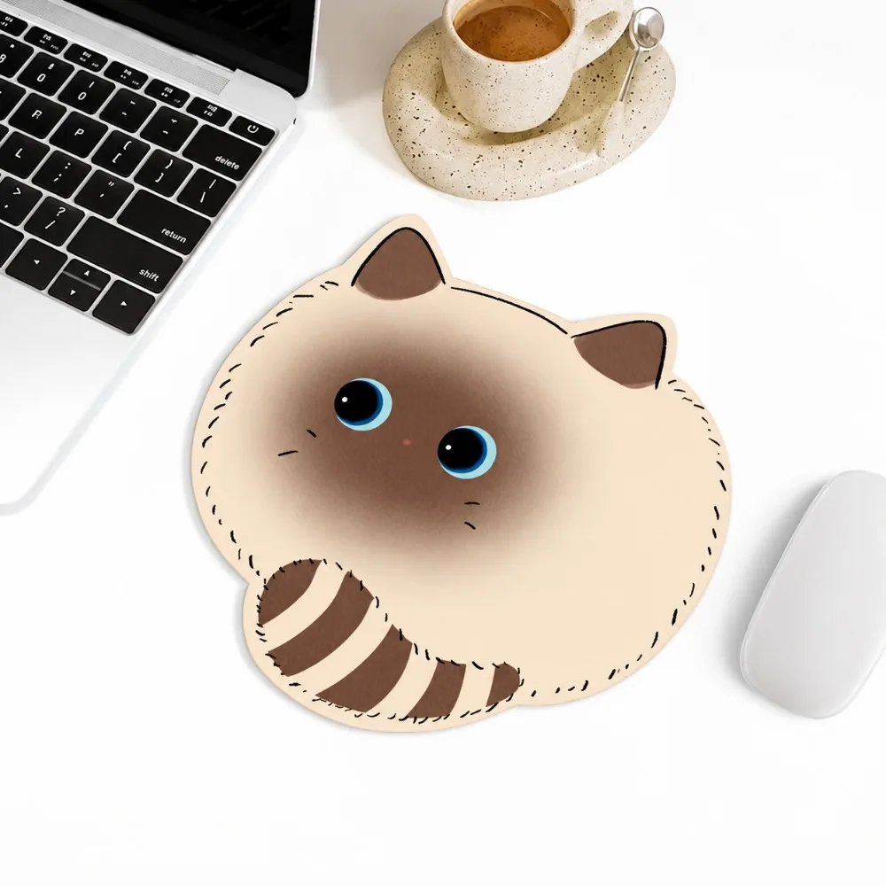Kawaii Cat Mouse Pad Cute Animal Desk Mat Soft Large Mouse Pad Non Slip Computer Mat for Laptop Office Gaming Setup