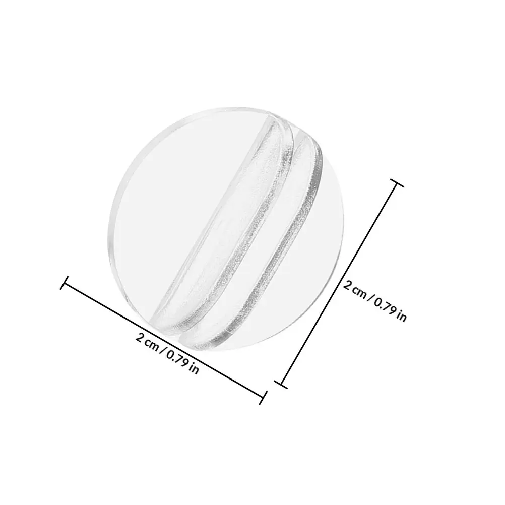 100Pcs Board Game Card Holder Round Desk Stand Transparent Stable Table Card Clips Organizer Picture Holders Message Clips