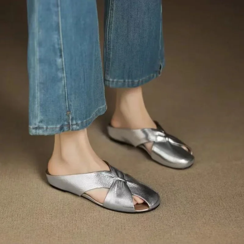 

Summer New Women Shoes Fashion Hollow Out Mueller Slippers for Woman Comfort Soft Sole Casual Shoes Designer Shoes Zapatos Mujer