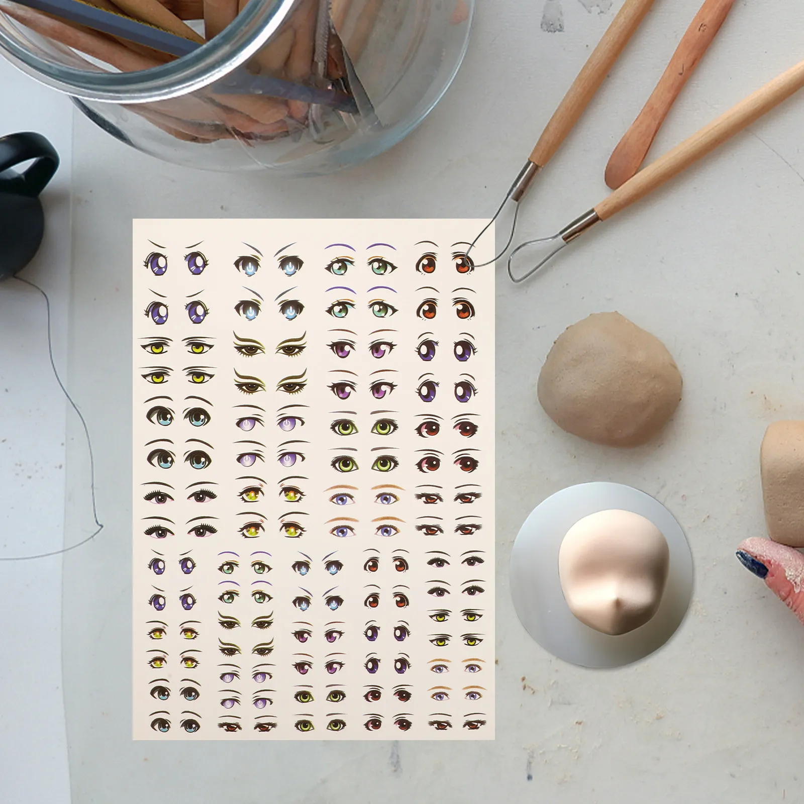 adesivos-para-criancas-decalques-de-olhos-de-desenho-animado-olhos-para-artesanato-design-de-olhos-diy