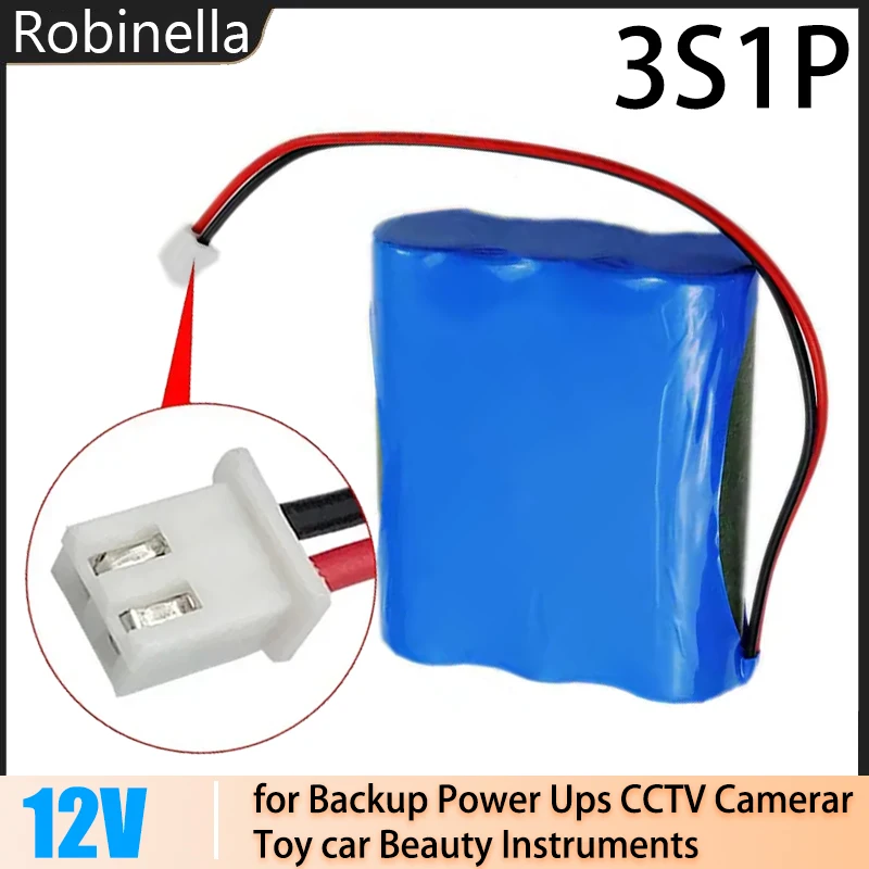 

3S1P 12.6V 5200mAh 18650 Lithium-ion Battery Pack 11.1v Li-ion Battery 18650 for Backup Power Ups CCTV Camerar 12v Battery Packs