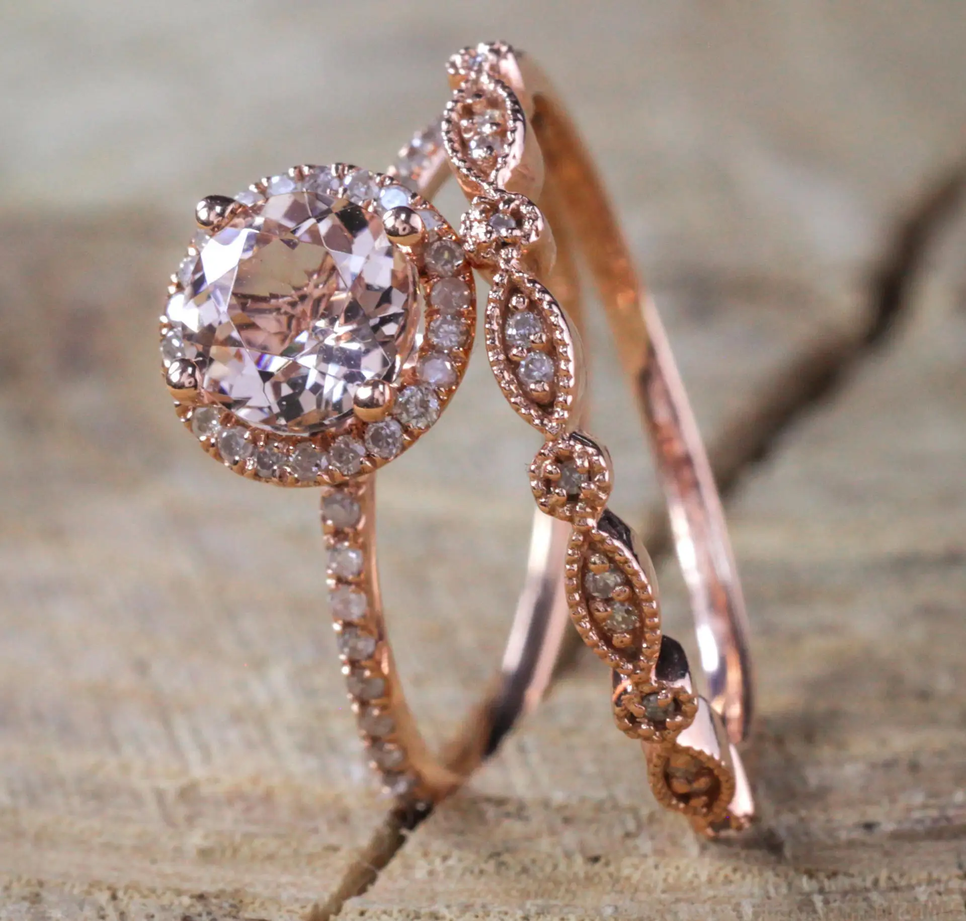 S925 Pure Silver Rings for Women Rose Gold Round Stackable Engagement Rings with Micro Inlaid Stones Stylish Hand Jewelry Pieces