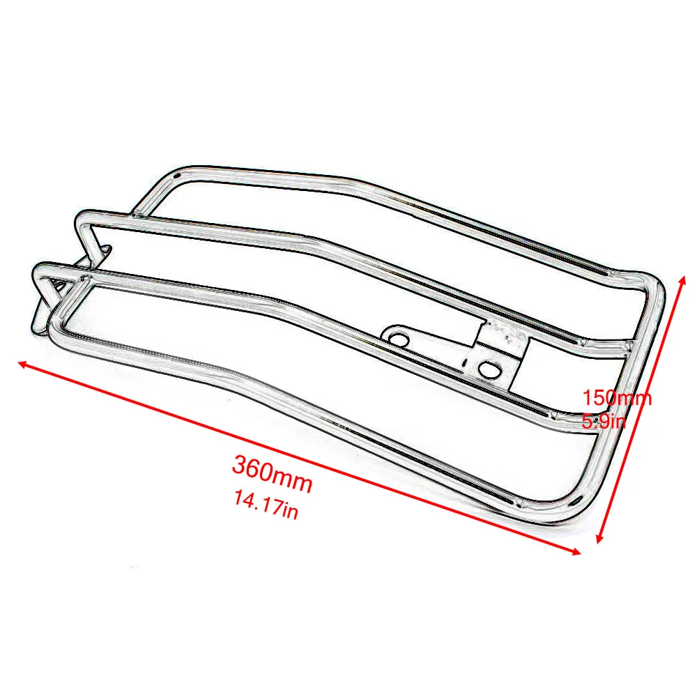 Motorcycle Black Steel Material Rear Solo Seat Luggage Rack Support Shelf Accessories For Honda CMX500 Rebel 300 500 2017-2021