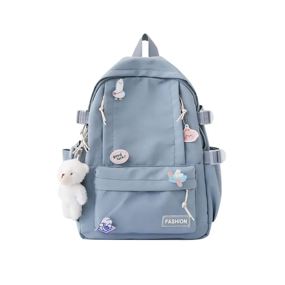 Rucksack leichtes Mädchen große Kapazität süß lässig Rucksack Grundschule Reises chule Sekundär mode koreanischen Rucksack Stud v5j3