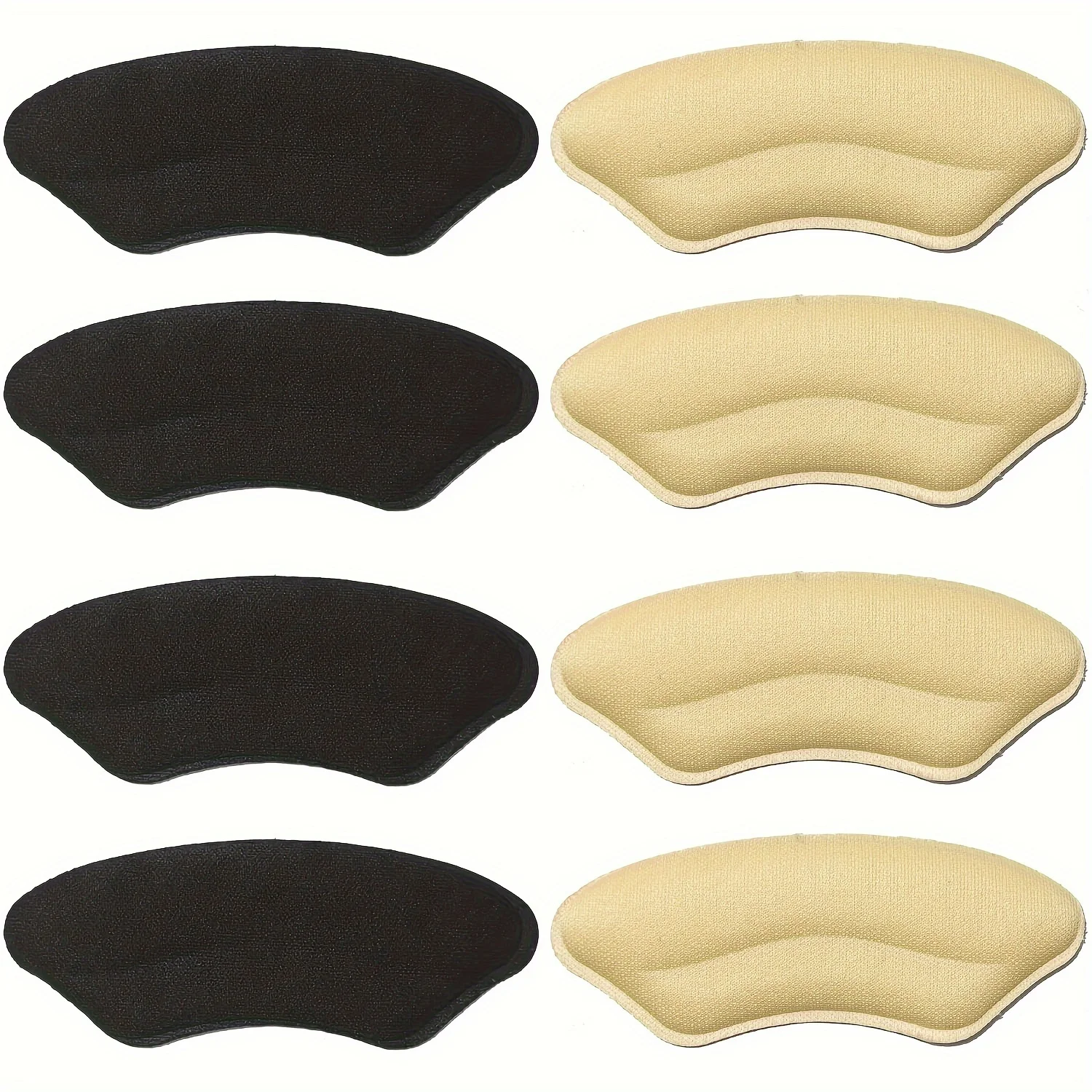 8-pack hielkussentjes voor te grote schoenen, zelfklevende hielbeschermers, hielinzetstukken, verbeteren de pasvorm van de schoen en comfort, voorkomen dat de hielslippage