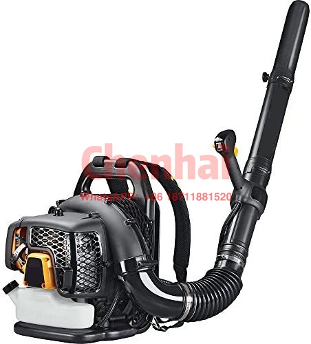 Gas Power Leaf Blower 52CC 550CFM 2 Stroke Backpack for Blowing Vacuuming and Shredding Leaves  Dust Blower Variable Speed