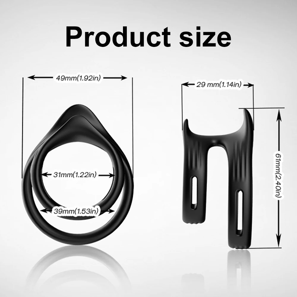 5 Style Penis Ring Male Locked Sperm Ring  Prepuce Blocking Delayed Ejaculation Erect Enlarger Cock Ring Men Masturbation Toys