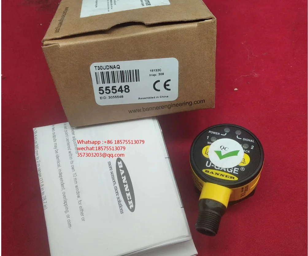 

Banner T30UDNAQ 55548 Ultrasonic Sensor