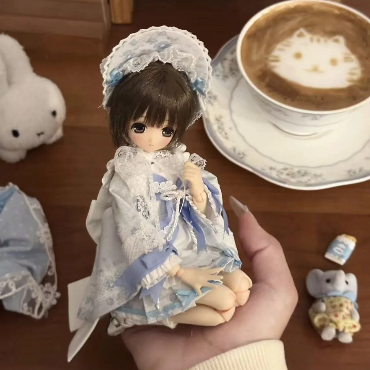 （customization 30day）BJD doll clothes suitable for azone ob22 ob24 size suspender skirt clothing set doll accessories (4 points)