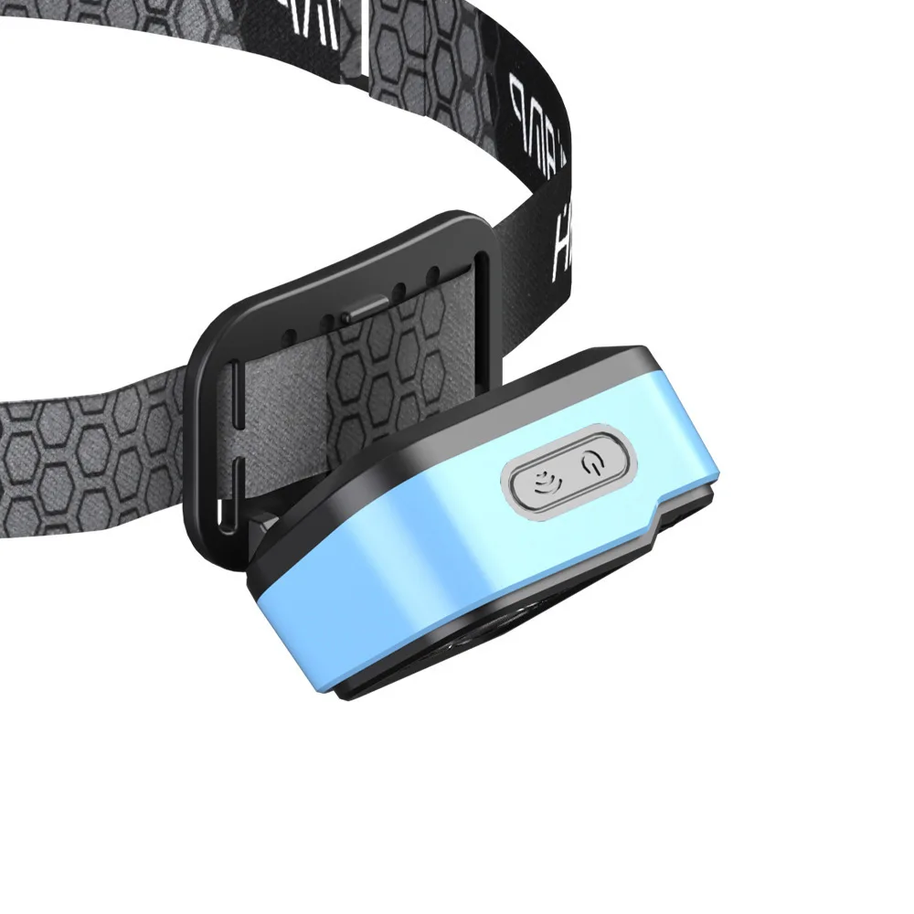 With Sensors and Battery Indicator Super Bright Camping Light Using XPG+COB Lamp Beads Rechargeable Fishing LED Headlamp