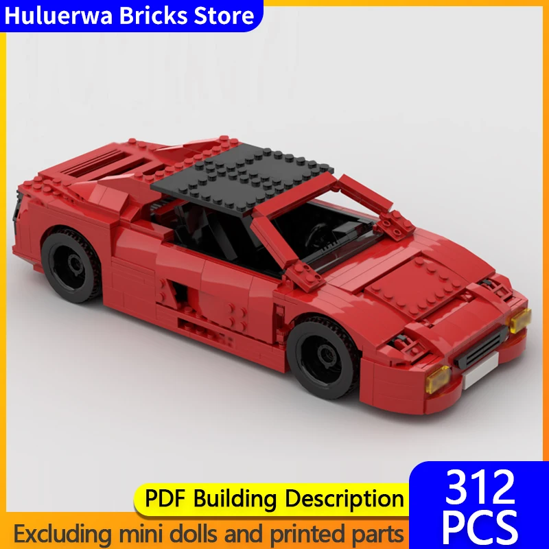

Speed Racing Car Model MOC Building Bricks F355 GTS Top Tier Sports Car Modular Technology Children Holiday Gifts Assemble Toys