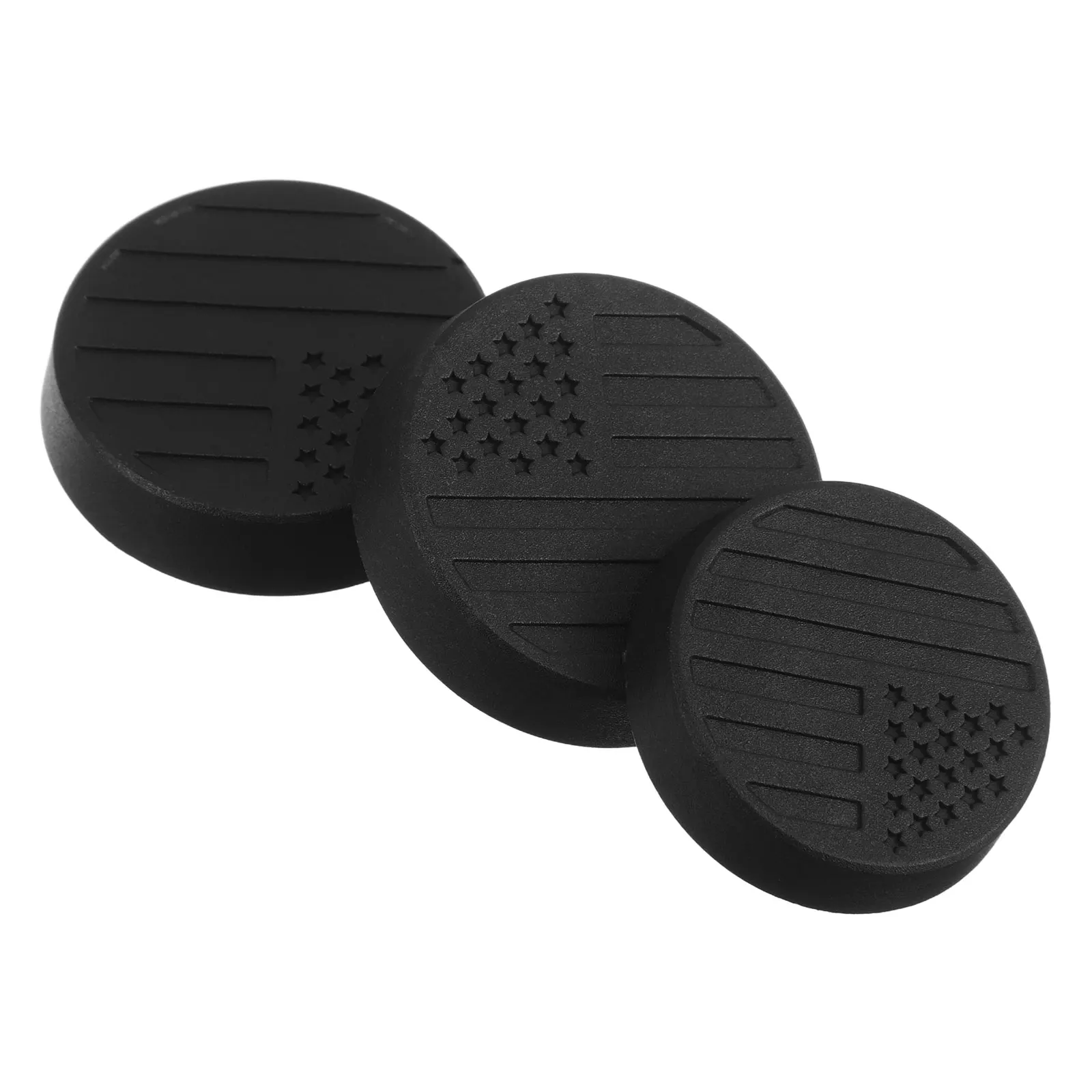 

3pcs Keyhole Protective Cover Car Accessories Black Rubber Magnetic Door Decor for Vehicle Locks Stylish Appearance Versatile