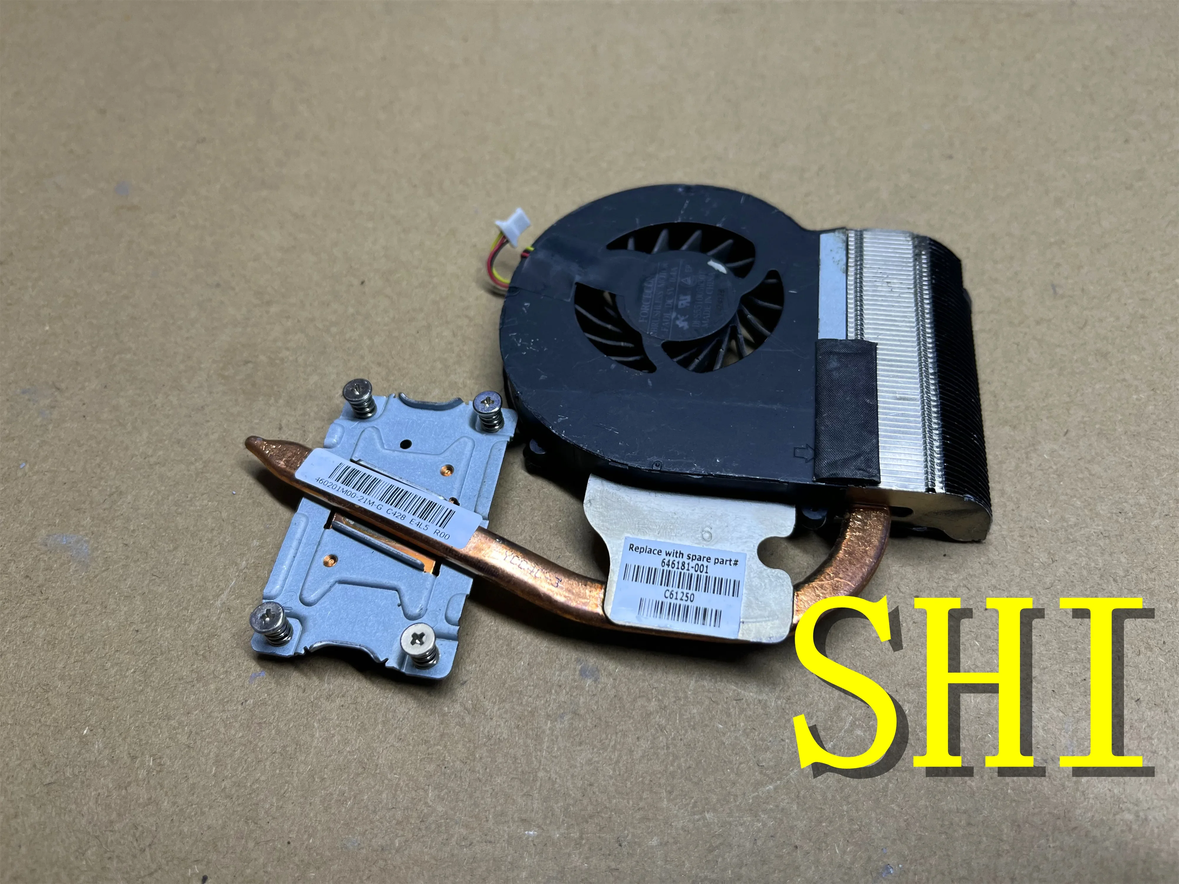 Used FOR HP CQ43 CQ57 G43 G57 Pendingin CPU Heatsink dengan Kipas Original Radiators Fan 646181-001 Test OK Free Shipping